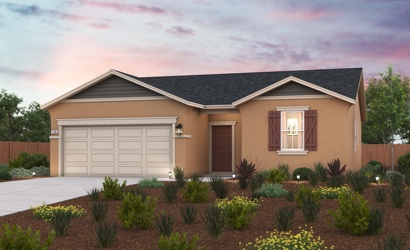 A house with a garage and a driveway.