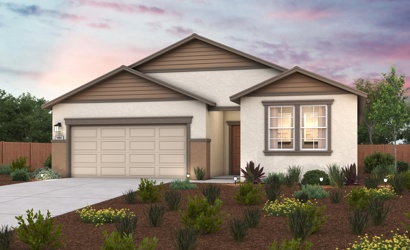 A house with a garage and a driveway.