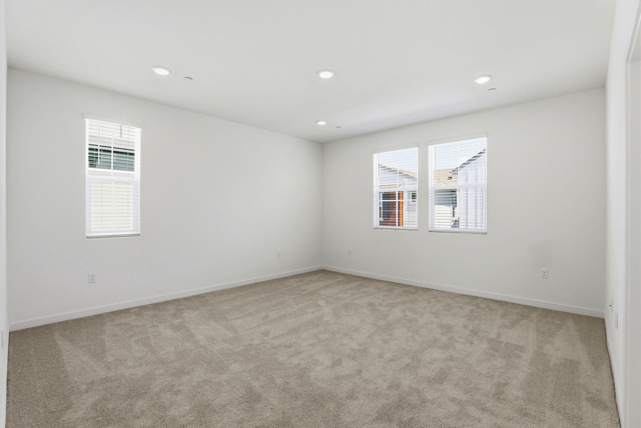 A room with white walls.