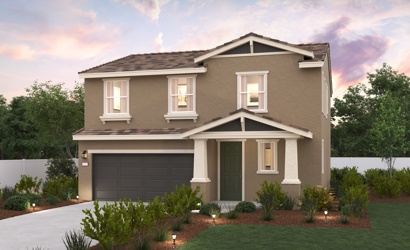 A house with a garage.