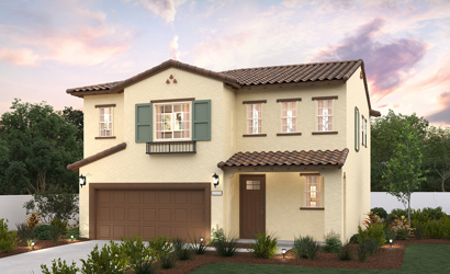 A house with a garage.