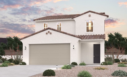 A house with a garage.
