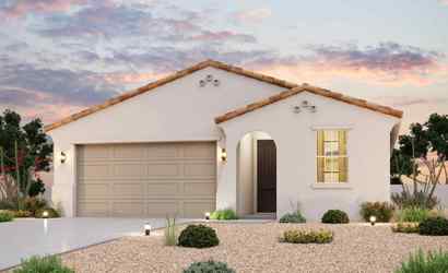 A house with a garage.