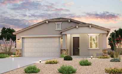A house with a garage.