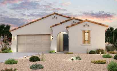 A house with a garage and a driveway.