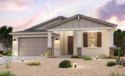 A house with a garage.