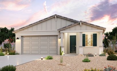 A house with a garage.
