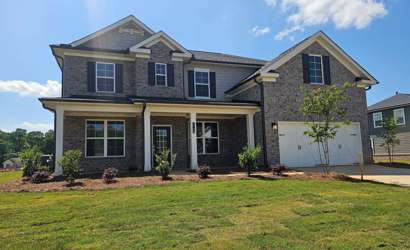 A large brick house.