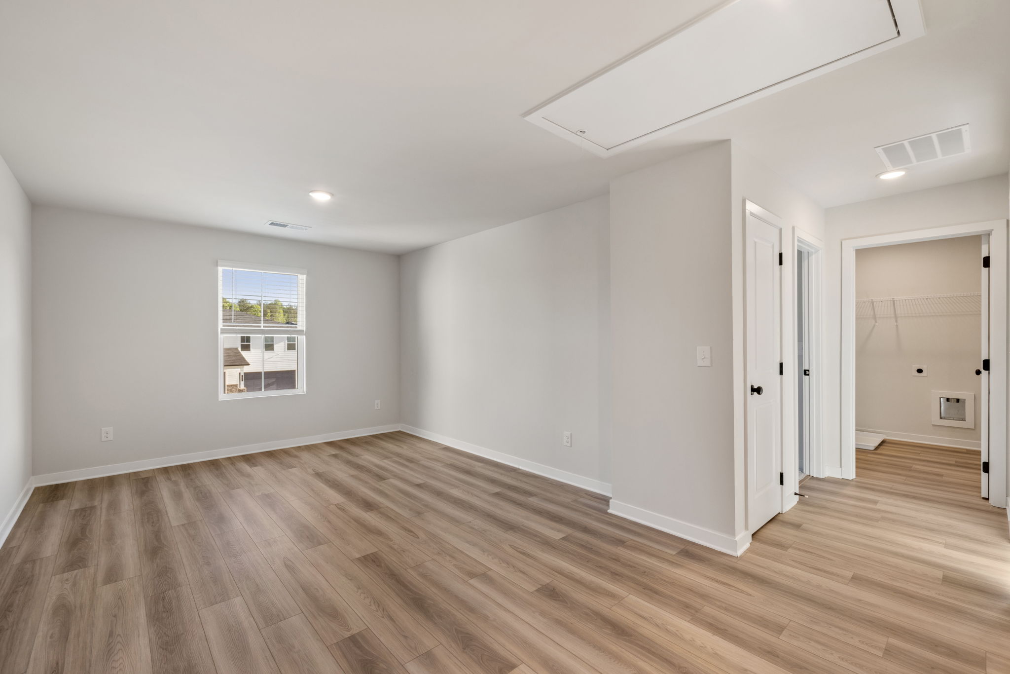 A room with white walls.