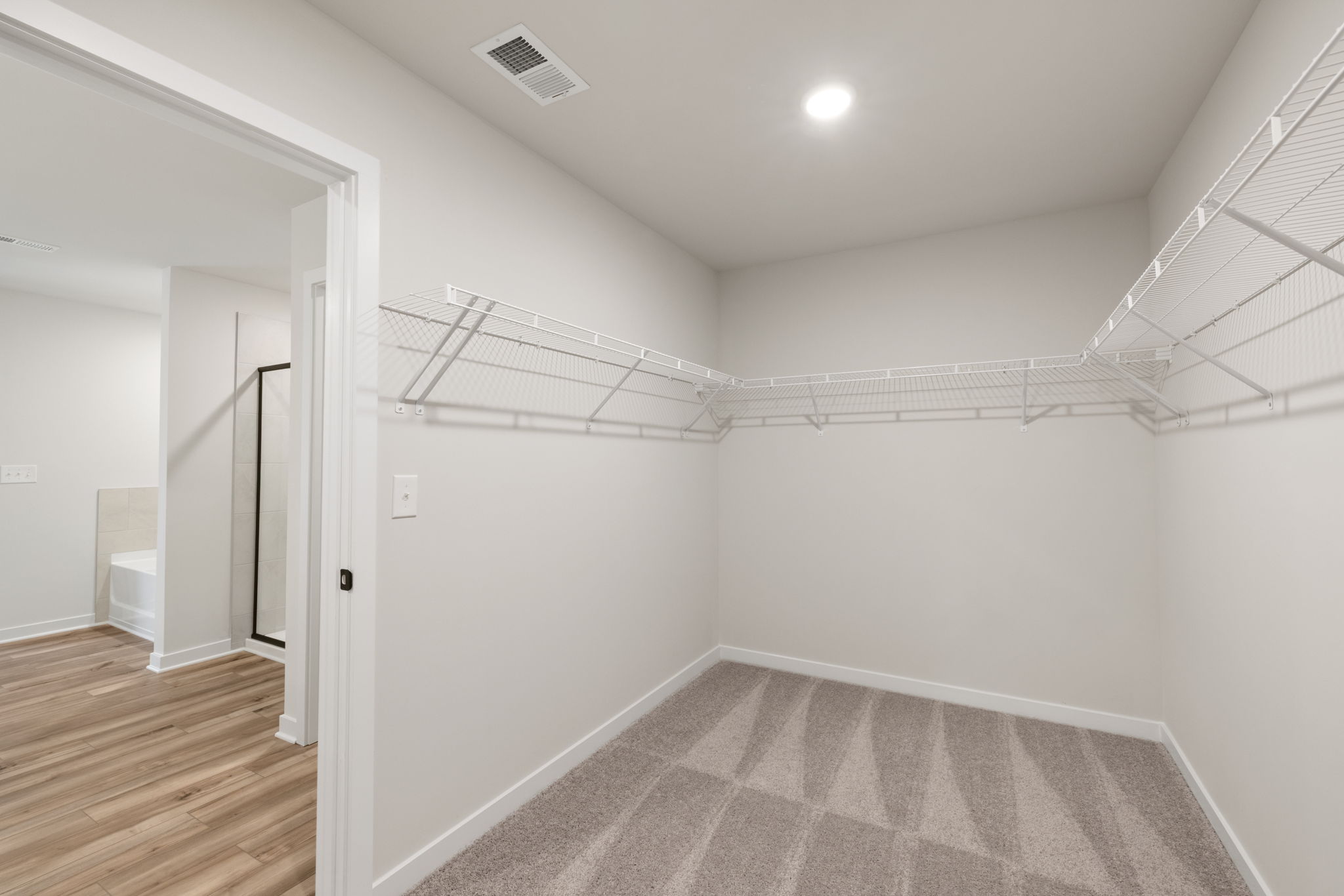 A room with white walls.