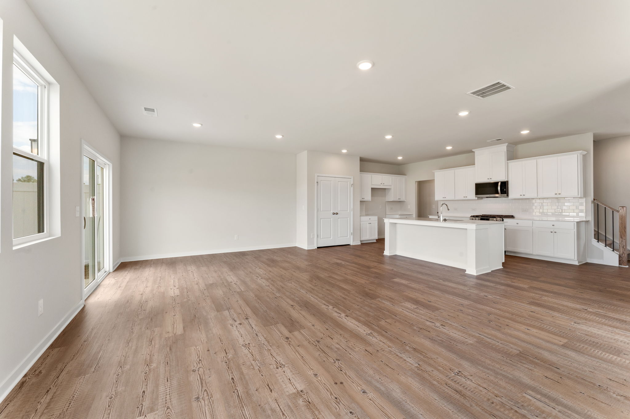 A large empty kitchen.
