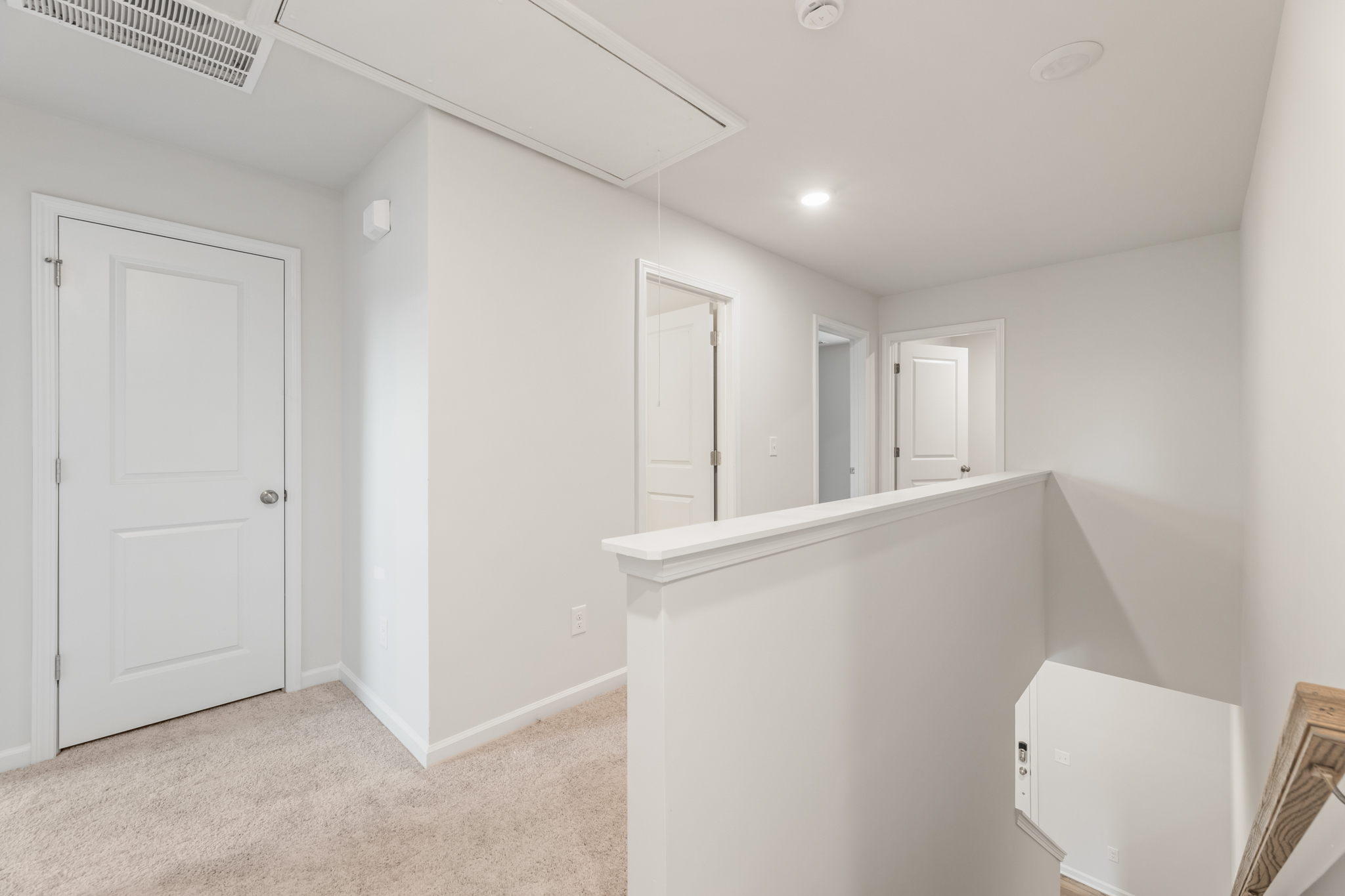 A room with white walls.