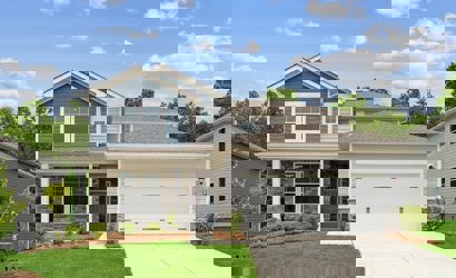 A house with a garage.