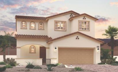 A house with a garage.