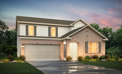 A house with a driveway.