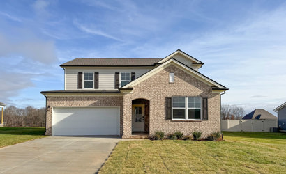 A house with a garage.