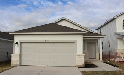 A garage with a garage.