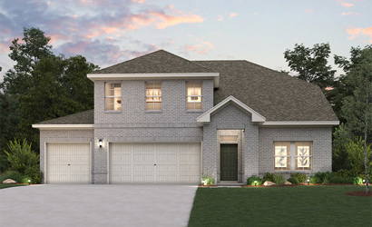 A house with a garage.
