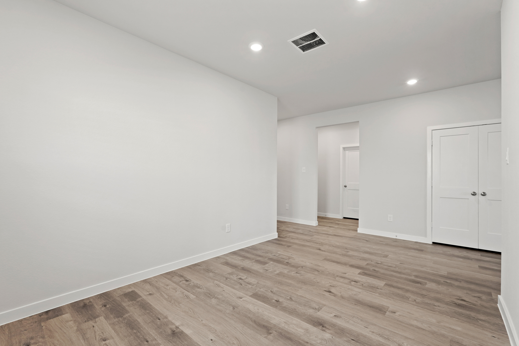 A room with white walls.