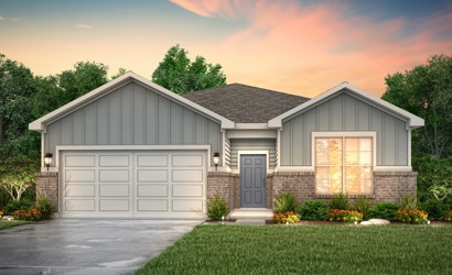 A house with a garage.
