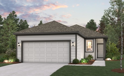 A house with a garage.