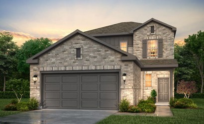 A house with a garage.