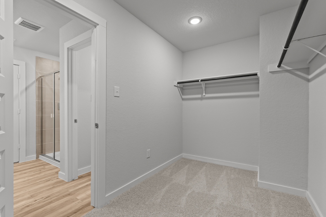 A room with white walls.