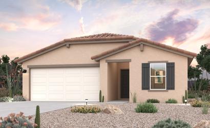 A house with a garage.
