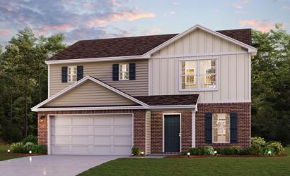 A house with a garage.