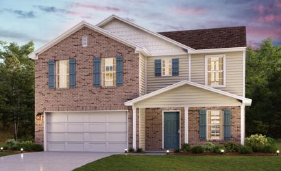 A large brick house.